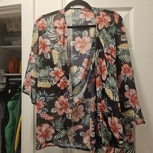 Floral Hawaain Cover Up